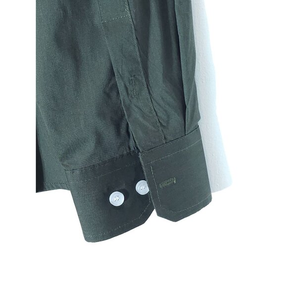 Coofandy XL Dark Green Long Sleeve Button Dress Shirt - Picture 9 of 9